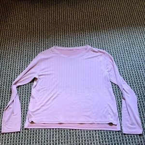 Lululemon train to be tank top long sleeve lavender size 8